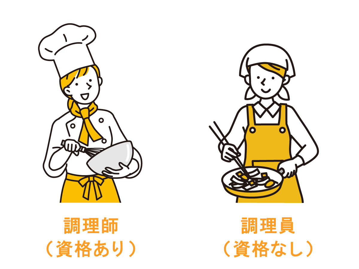調理師・調理員の違い